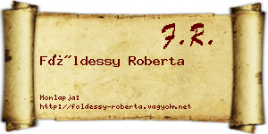 Földessy Roberta névjegykártya